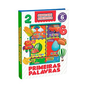 Minha Mini Biblioteca com 6 Livrinhos - Primeiras Palavras