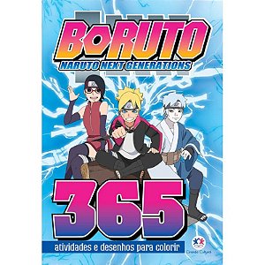 Livro 365 Atividades e Desenhos para Colorir - Boruto