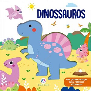 Livro Dinossauros - Quebra-Cabeça de 2 Peças