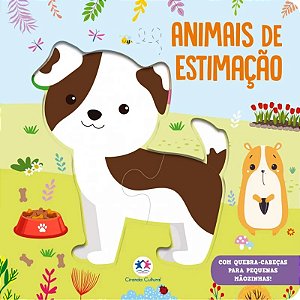 Livro Animais de Estimação - Quebra-cabeça de 2 peças