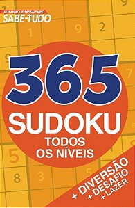 Livro Almanaque Passatempos Sabe-Tudo: 365 Sudoku - Online Editora