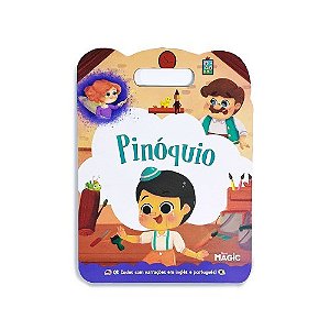 Livro Pinóquio - Texto e Narração em Português e Inglês