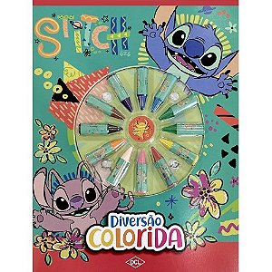 Livro Diversão Colorida - Disney - Stitch - Editora DCL