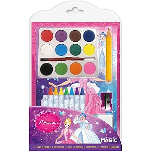 Livro Kit de Colorir - Princesas - Magic Kids