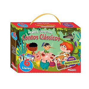 Box com 6 Livros Maleta Divertida - Contos Classicos - Magic Kids