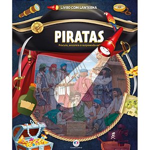 Livro com Lanterna Piratas - Procure,Encontre e Surpreenda-se