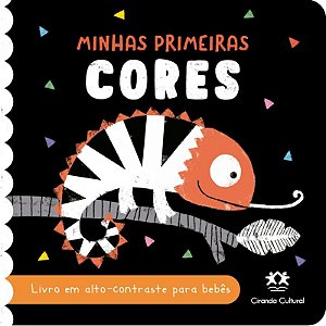 Livro Cartonado de Contraste para Bebês - Minhas Primeiras Cores