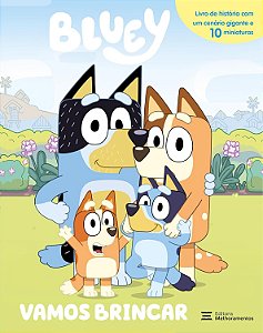 Livro com Miniaturas - Bluey - Vamos Brincar - Editora Melhoramentos