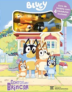 Livro com Miniaturas - Bluey - Contos para Brincar - Editora Melhoramentos