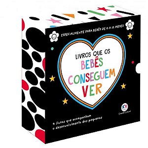 Box com 4 Livros - Livros que os Bebês Conseguem Ver