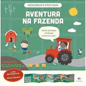 Livro Desdobrável + Brincadeiras - Aventura na Fazenda - Editora Ciranda Cultural