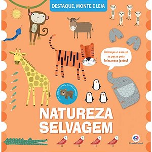 Livro Destaque, Monte e Leia - Natureza Selvagem - Editora Ciranda Cultural