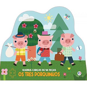 Livro com Quebra-Cabeça -  Os Três Porquinhos - Ciranda Cultural