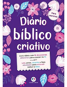 Livro-Diário Bíblico Criativo - Para Meninas - Editora Ciranda Cultural