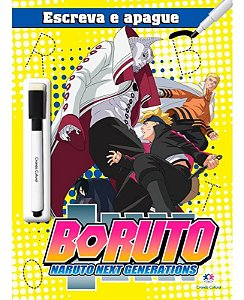 Livro Escreva e Apague - Boruto - Editora Ciranda Cultural