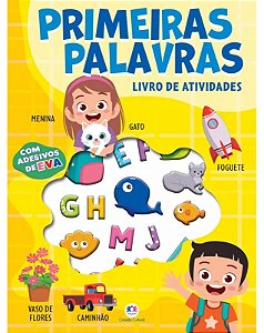 Livro de Atividades e Adesivos de EVA - Primeiras Palavras