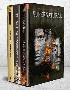 Box com 3 Livros - Supernatural: Edicao Oficial de Colecionador - Com Pôster e 3 Marcadores