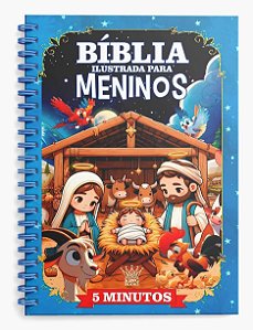 Livro Biíblia Ilustrada para Meninos - com Espiral