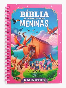 Livro Bíblia Ilustrada para Meninas - com Espiral