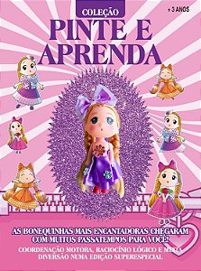 Livro Pinte e Aprenda 3 - Bonequinhas Cute Babys - Colecionável