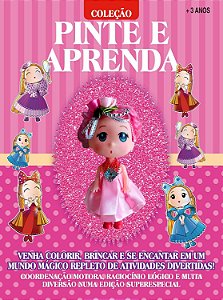 Livro  Pinte e Aprenda 2 - Bonequinhas Sweet Toys - Colecionável
