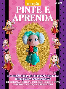 Livro Pinte e Aprenda  1 - Bonequinhas Sweet Toys - Colecionável