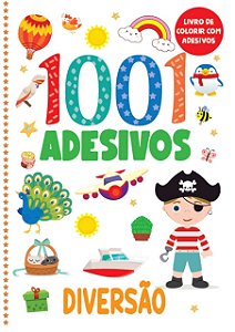 Livro de Colorir com 1001 Adesivos - Diversão