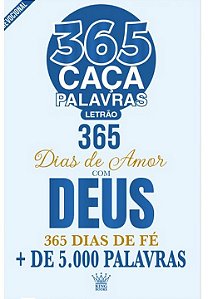 Livro 365 Caça-Palavras - 365 Dias de Amor com Deus - King Books