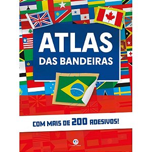 Livro com Adesivos - Atlas das Bandeiras - Editora Ciranda Cultural