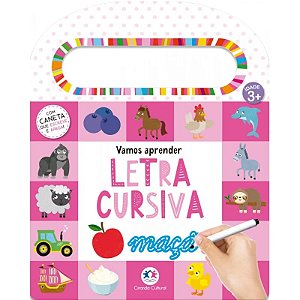 Livro Escreva e Apague - Vamos Aprender Letra Cursiva - Editora Ciranda Cultural
