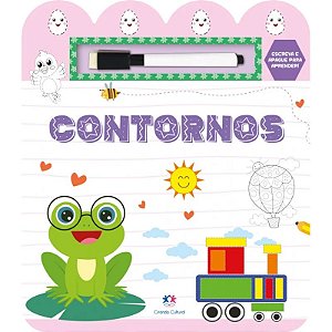 Livro Escreva e Apague - Contornos - Editora Ciranda Cultural
