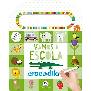 Livro Escreva e Apague - Vamos à Escola - Editora Ciranda Cultural