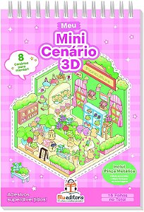 Livro Meu Mini Cenário 3D - Rosa