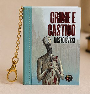 Livro Chaveiro - Crime e Castigo - Dostoiévski (Book Charm)