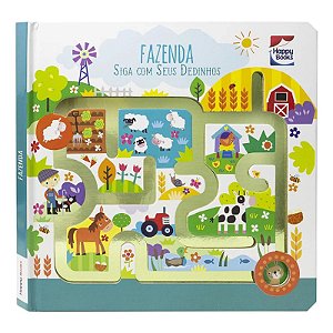 Livro Siga com Seus Dedinhos - Fazenda - Editora Happy Books