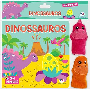 Livro com Dedoches - Dinossauros - Editora Ciranda Cultural