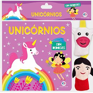 Livro com Dedoches - Unicórnios - Editora Ciranda Cultural