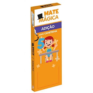 Livro Apoio Escolar - MateMágica - Adição - Com Canetinha Reutilizável