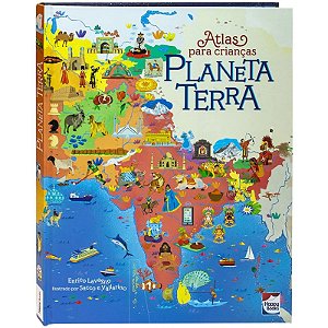 Livro Atlas para Crianças: Planeta Terra - Editora Happy Books