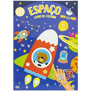 Livro de Colorir - Tatuagens Maneiras: Espaço - Editora Todolivro