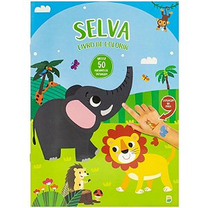 Livro de Colorir - Tatuagens Maneiras: Selva - Editora Todolivro