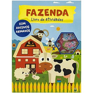 Livro de Atividades com Adesivos Animados: Fazenda - Editora Todolivro