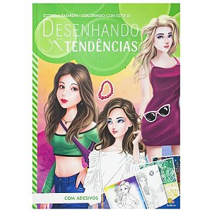 Livro Estrela Fashion - Colorindo com Estilo: Desenhando Tendências - Com Adesivos