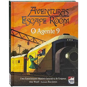 Livro Aventuras Escape Room: O Agente 9 - Editora Happy Books