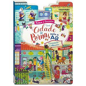 Livro Busque e Encontre: Uma Cidade de Pernas Para o Ar - Editora Happy Books