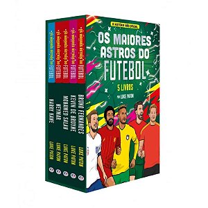 Box  com 5 Livros - Os Maiores Astros do Futebol 2