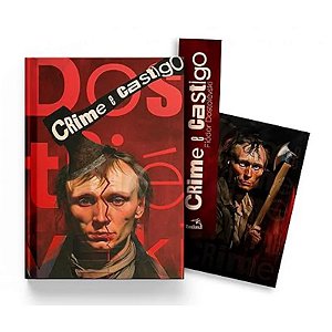 Livro Capa Dura - Crime e Castigo - Com Card e Marcador de Páginas  - Traduzido do Russo
