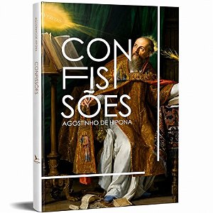 Livro Capa Dura - Confissões de Agostinho de Hipona - Com Marcador de Página