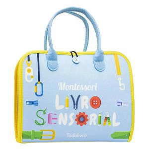Livro de Pano - Montessori Sensorial - Azul - Editora Todolivro