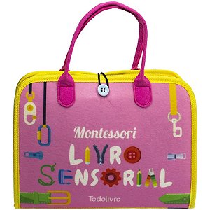 Livro de Pano - Montessori Sensorial - Rosa - Editora Todolivro